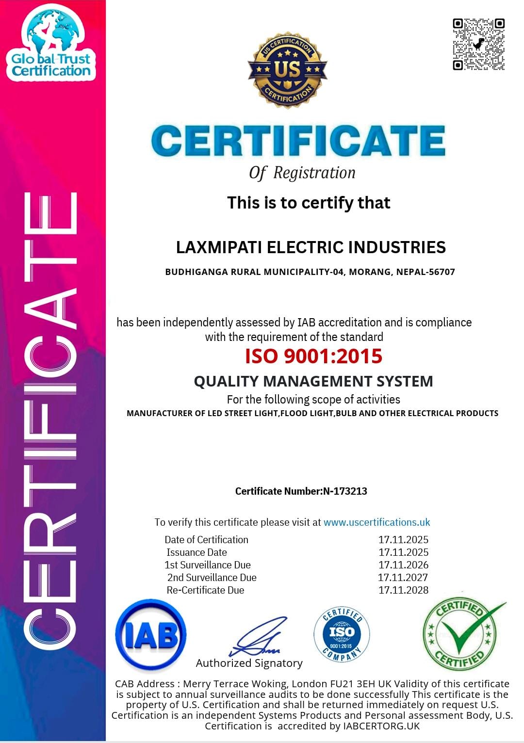 ISO 9001:2015 QMS